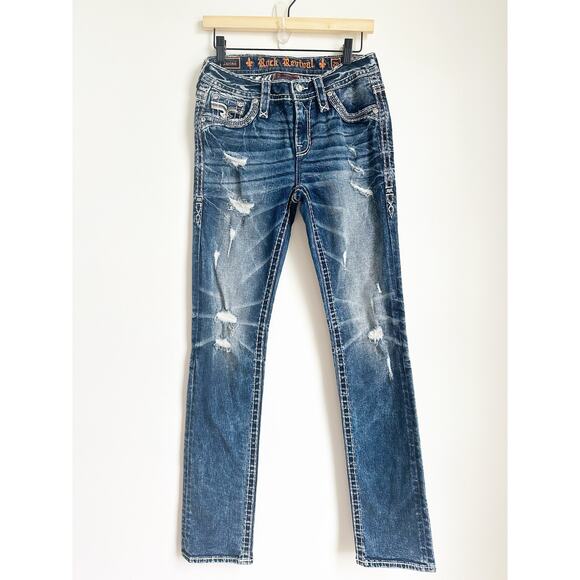 NWOT Rock Revival Zarina Easy Straight Size 26 Womens - Picture 3 of 6